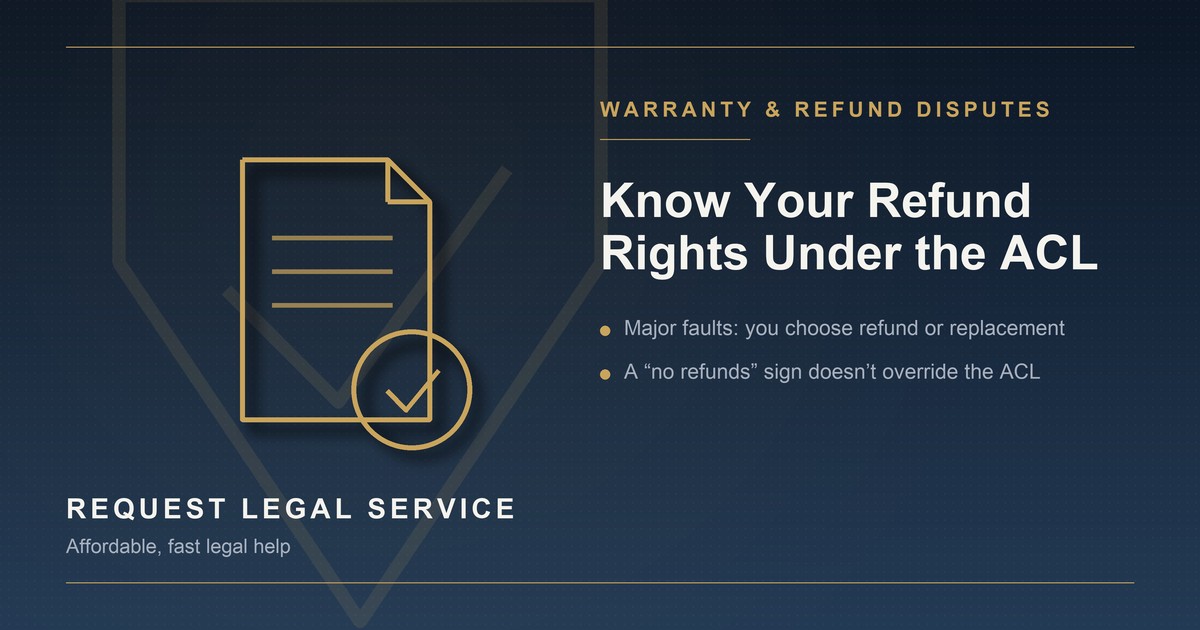 Refund or Repair? Understanding Your Rights Under Australian Consumer Law