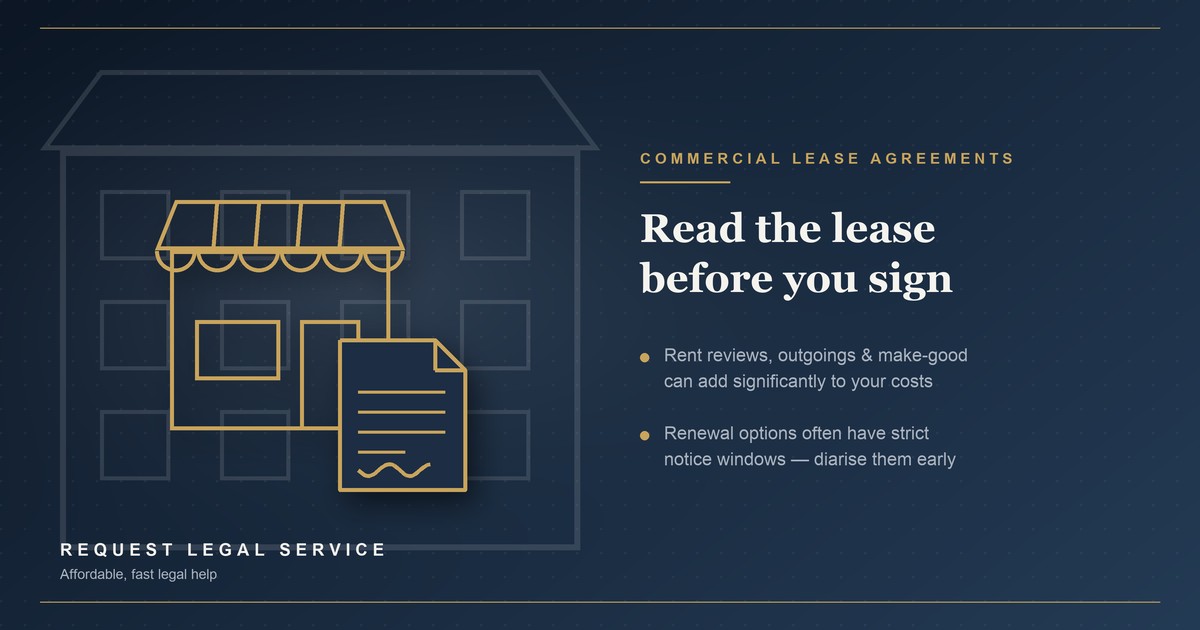 Signing a Commercial Lease in Australia: Key Terms to Understand Before You Commit