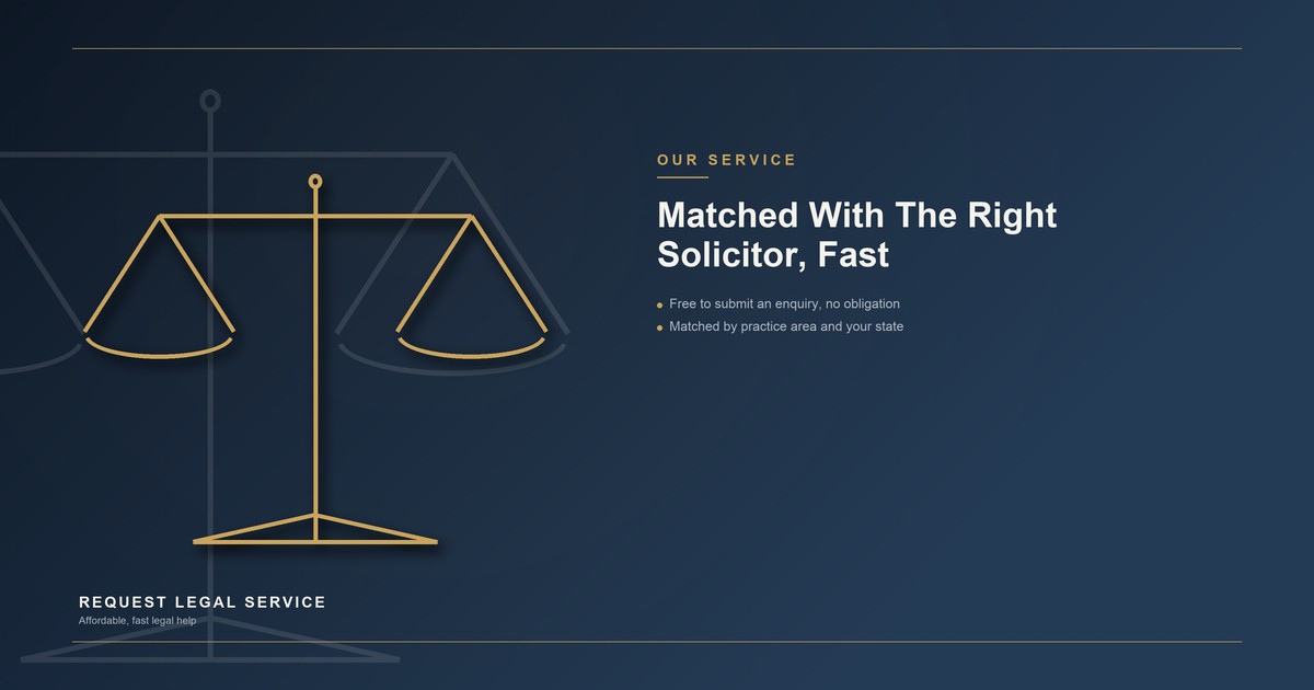 How Request Legal Service Matches You With the Right Solicitor, Fast